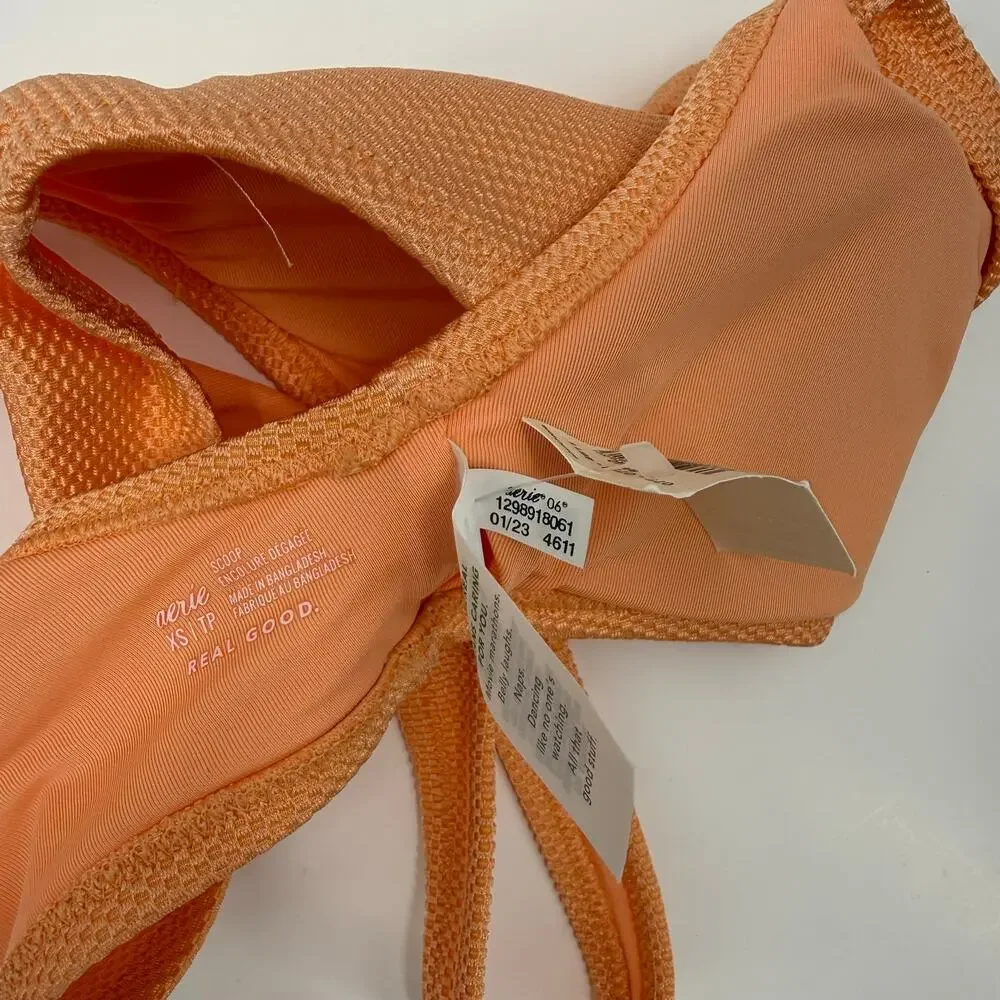 Aerie Bikini Set Size XS/Small Real Good Bottom Textured High Waist Swim NWT